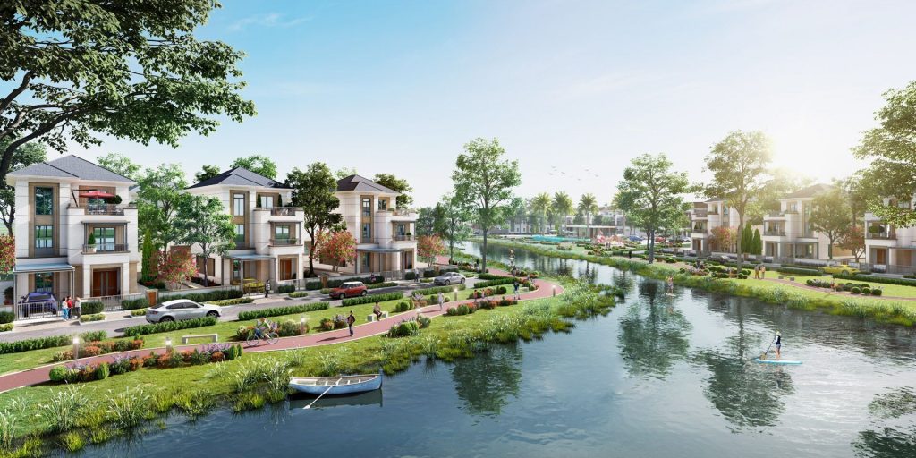 Thiết kế nhà phố ven sông ở phân khu The Stella Aqua City Đồng Nai