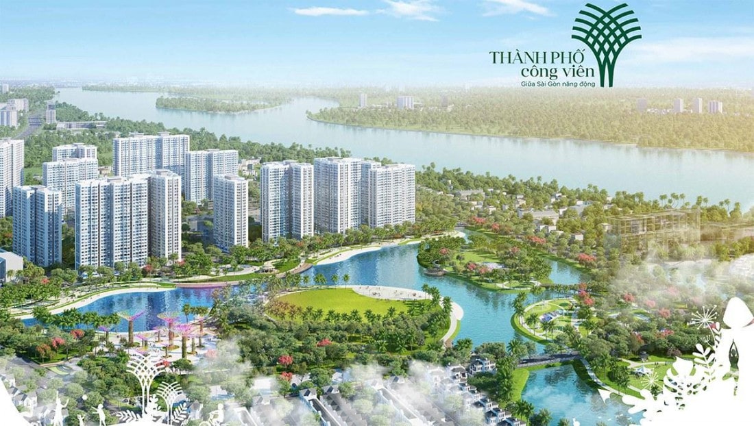 Phối cảnh tổng quan dự án khu đô thị Vinhomes Grand Park ở đường Nguyễn Xiển Quận 9 